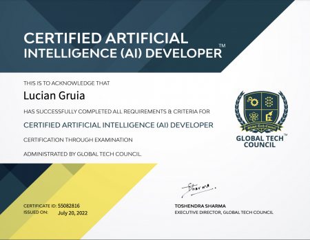 AI Dev Certificate